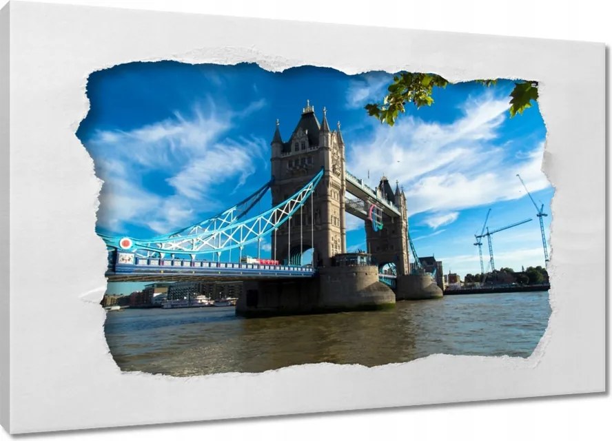 Festmények 120x80 Tower Bridge az éggel