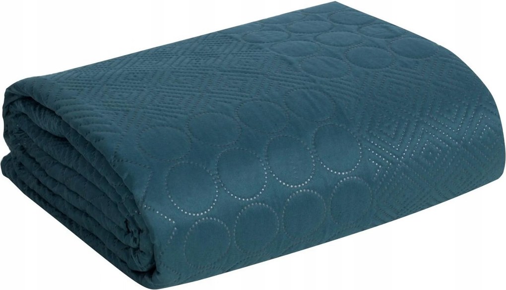 Ágytakaró BONI/5 220x240 türkiz patchwork vastag glamour pléd
