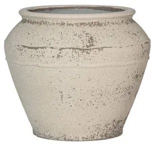 Pottery Pots Eros, krétafehér, többféle méretben – fazekas edények méretek: L: ⌀ 54 x 46 cm