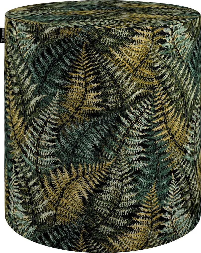 Dekoria Barrel puff zöld páfrány levelek