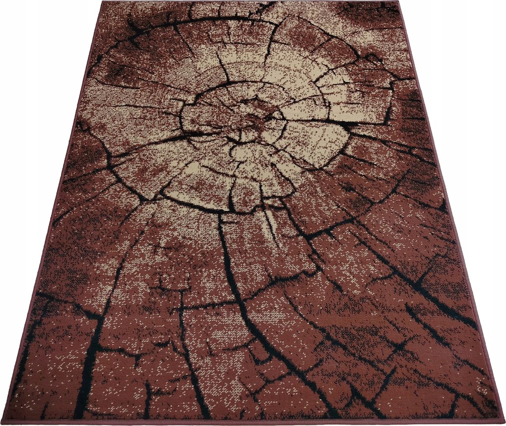 Szőnyeg 150x210 Szőtt Barna Nappali Modern