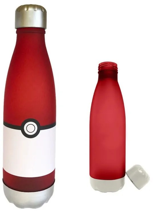 Pokémon Pokeball műanyag kulacs csavaros kupakkal 650 ml