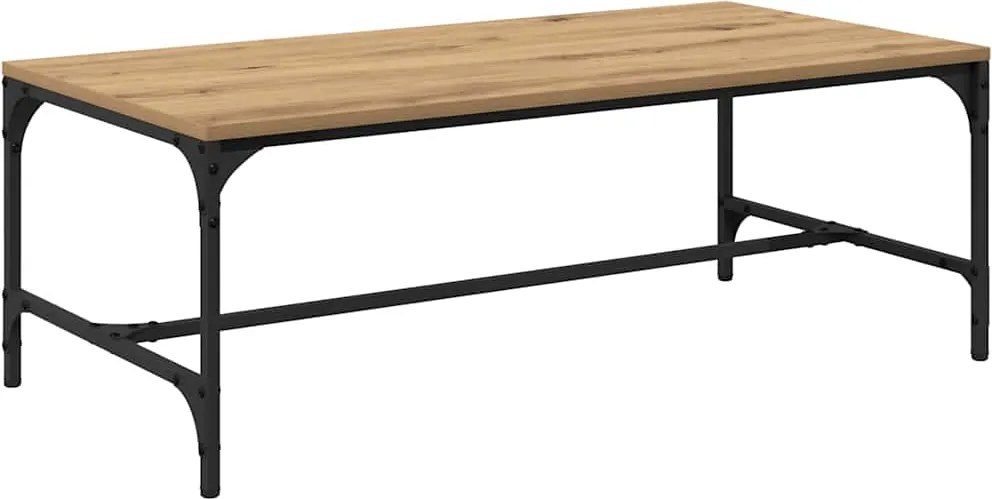 vidaXL Dohányzóasztal Artisan tölgy 100 x 50 x 35 cm Faanyag