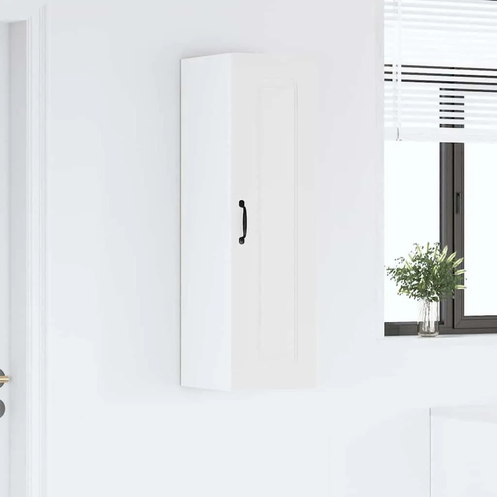 Fali konyhaszekrény polcokkal Fehér 30 x 31 x 100 cm Faanyag