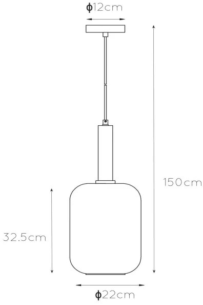 Lucide 45494/01/65 - Csillár zsinóron JOANET 1xE27/40W/230V
