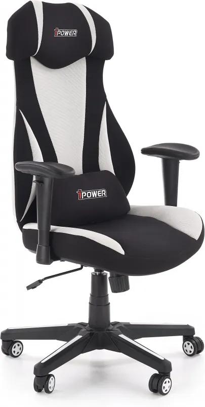 ABART gamer szék, forgószék, görgős szék, fekete/szürke