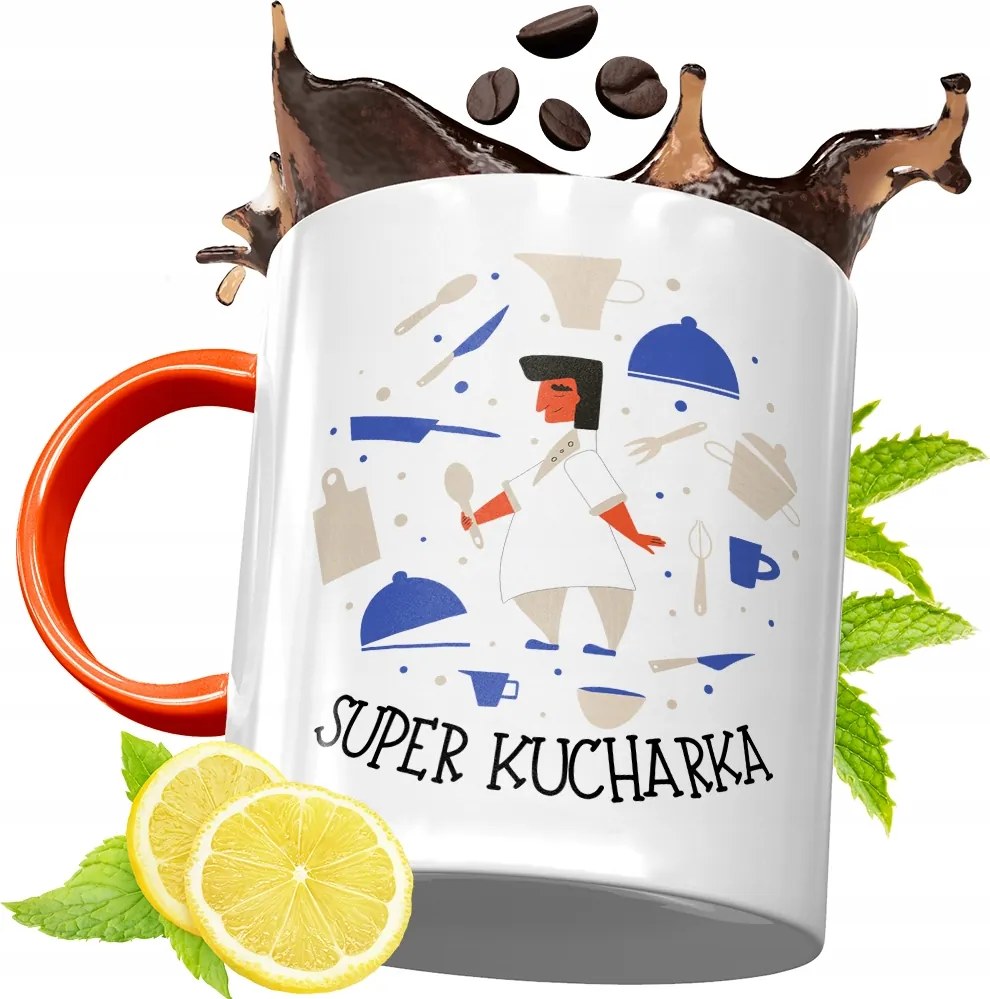 Narancssárga Bögre Szakácsnak Tökéletes Ajándék fényképes nyomtatással