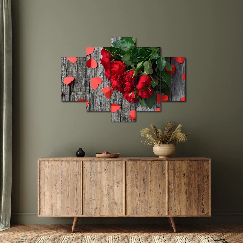 Kép - csokor rózsa (150x105 cm)