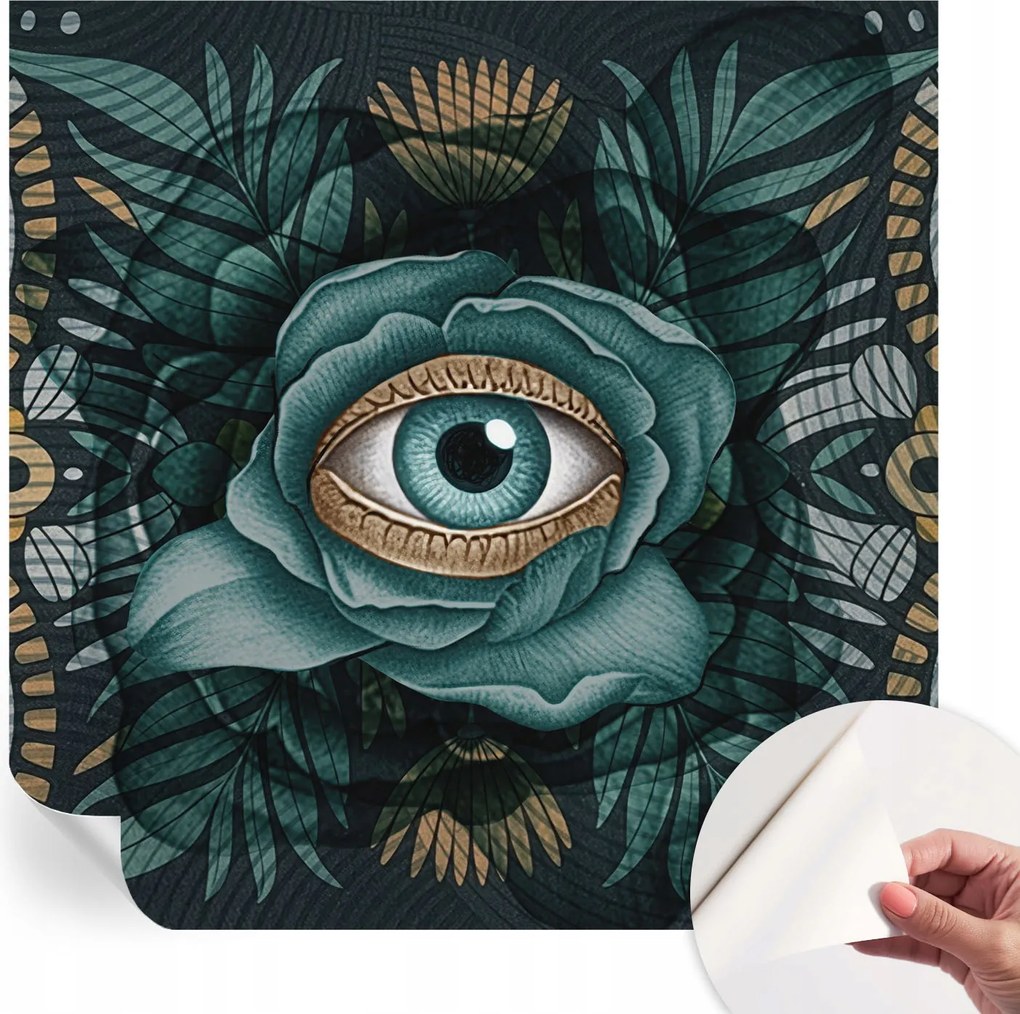 Dekoratív öntapadós fotótapéta Hálószobába Virágos szem 250x250 cm