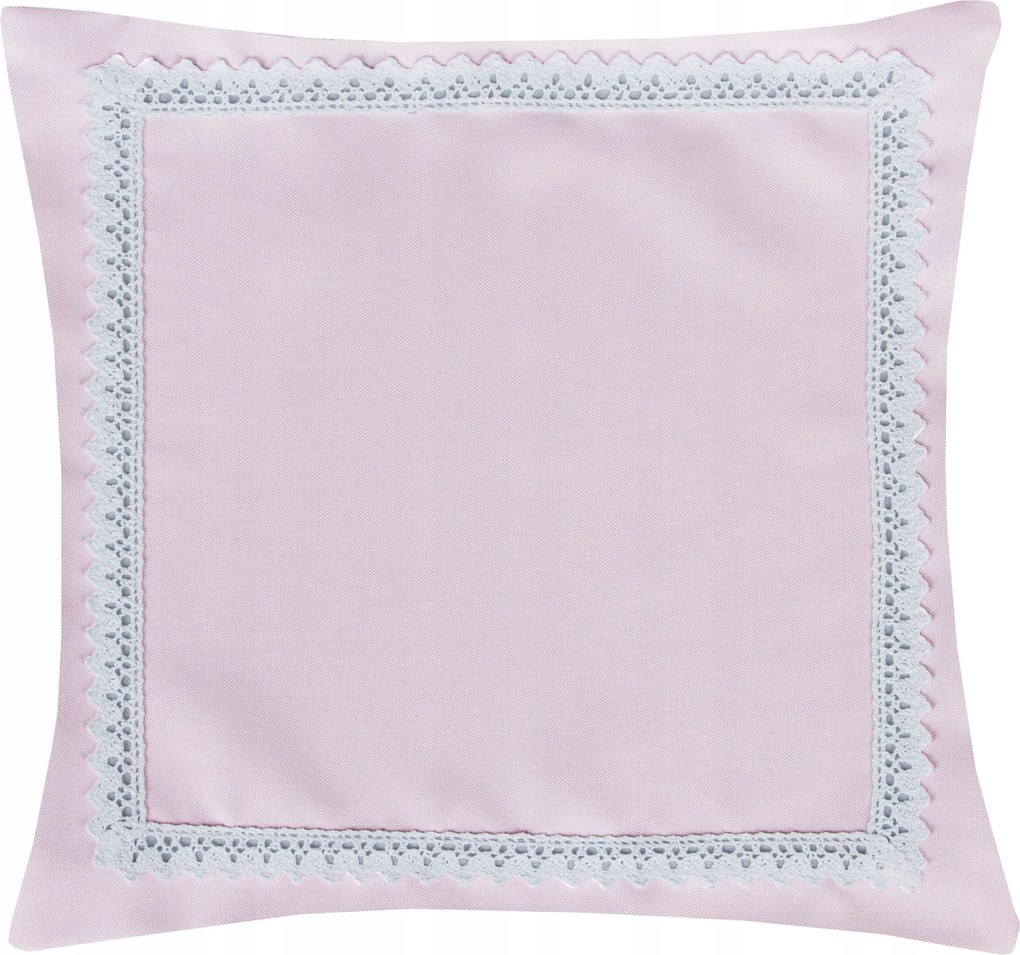 Malaga díszpárnahuzat 40x40 púder rózsaszín