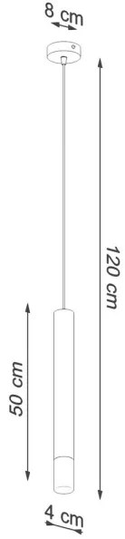 Sollux SL.0957 - Csillár zsinóron VIZIER 1xG9/12W/230V fehér