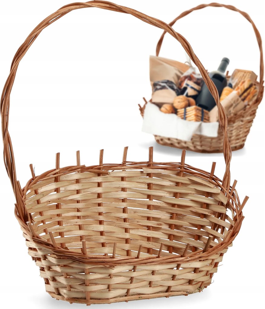 Ajándékkosár Fonott Kosár Erős Ajándékkosár Esküvői Ajándék