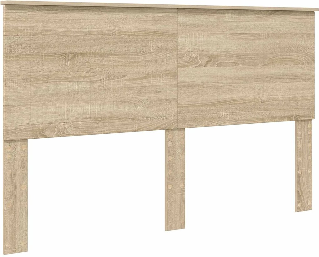 vidaXL Fejtámla fejtámlával Sonoma tölgy 160 cm Faanyag