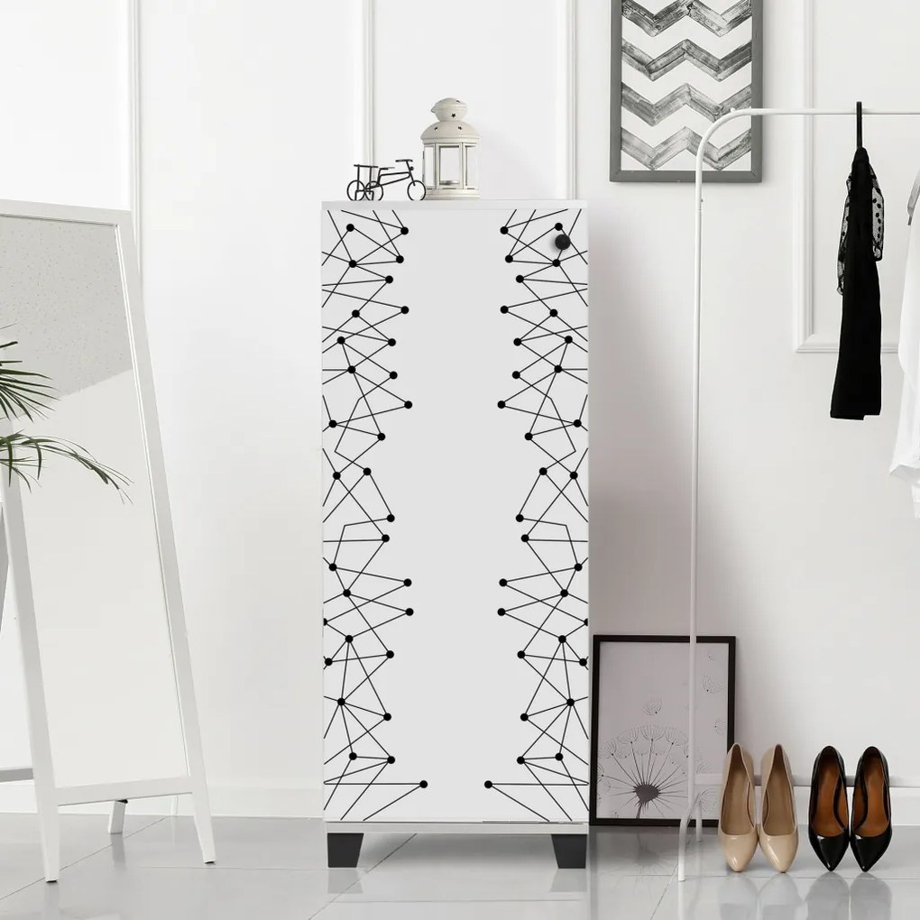 Filinta cipősszekrény, fehér, 50 cm – TR869VEL6503