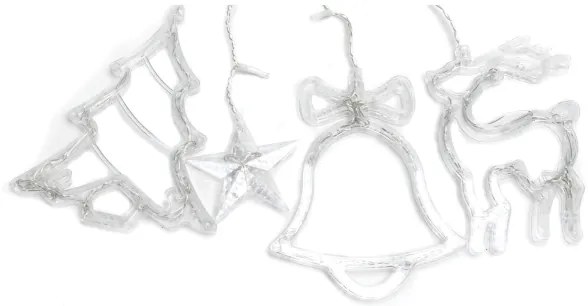 Aigostar - LED kültéri karácsonyi fényfüzér 120xLED/6W/230V/8 üzemmód 3x0,6m IP44 hideg fehér+távirányító