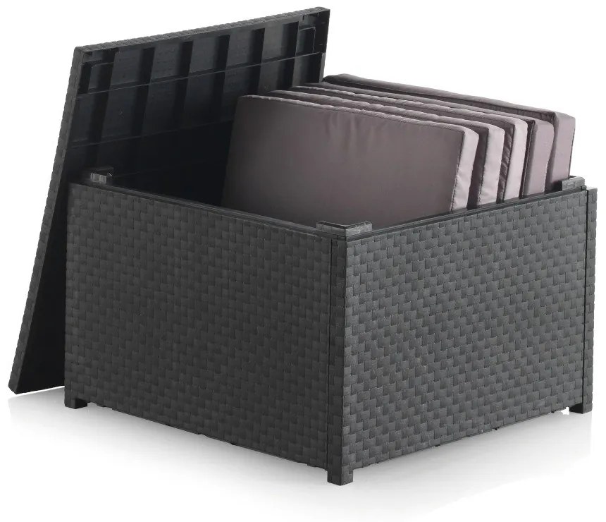 Műrattan kerti dohányzóasztal 56x56 cm – Juinsa