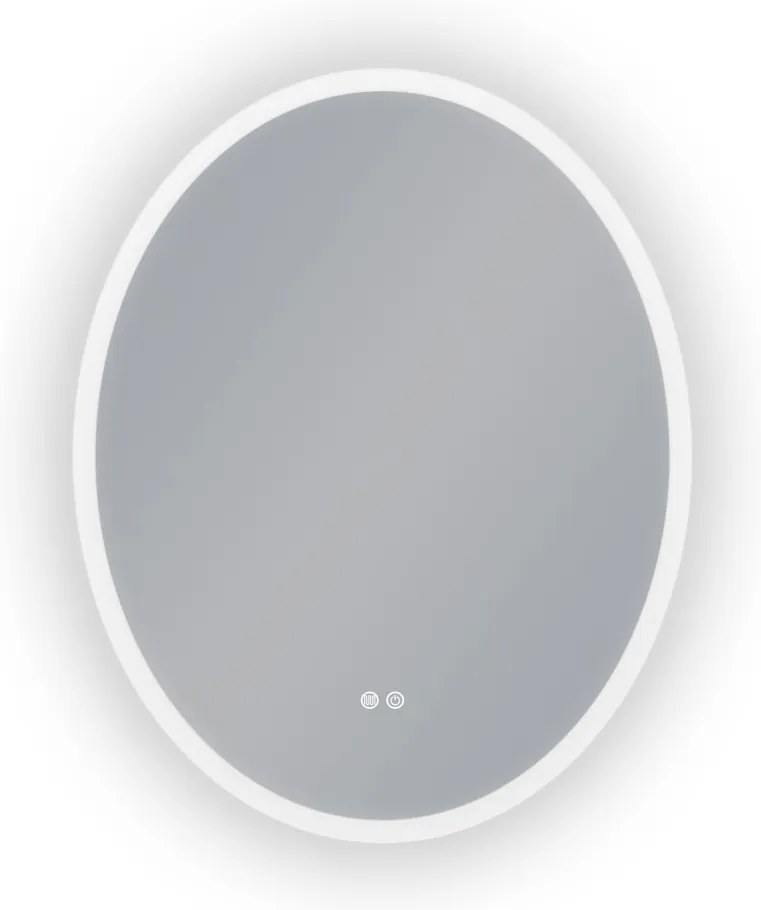 Erga Paola, ovális LED tükör 80x100cm, 2645 lm, 3 fényszín, első és hátsó világítás, ERG-V01-302-1080-00