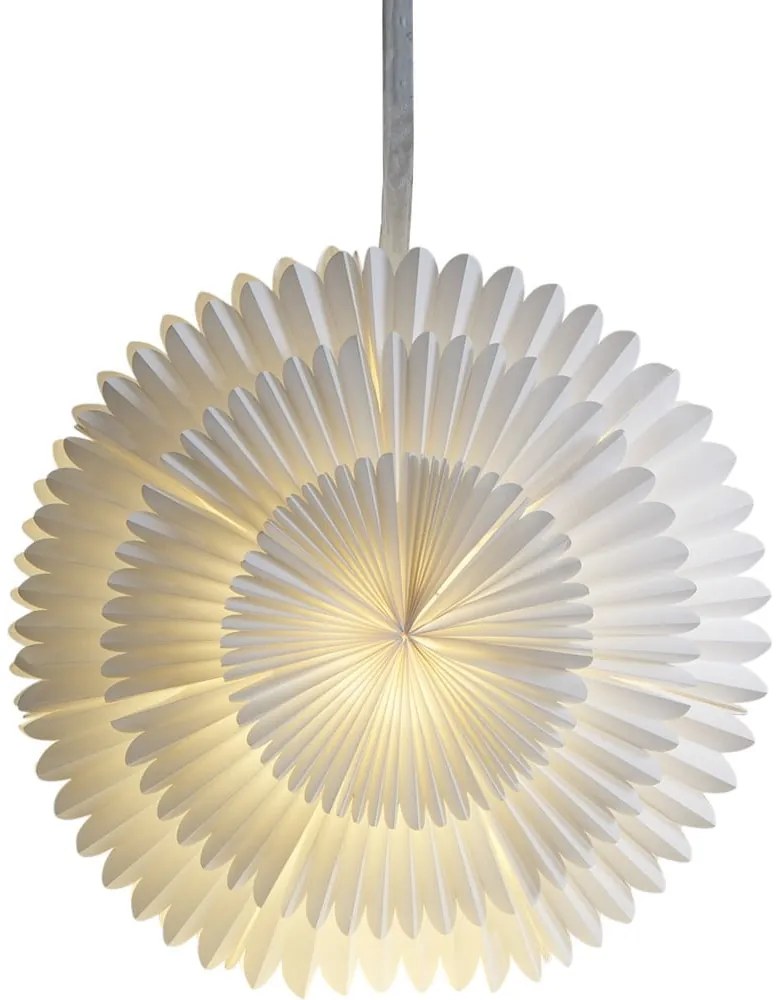 Fehér karácsonyi fénydekoráció ø 50 cm Frost - Star Trading