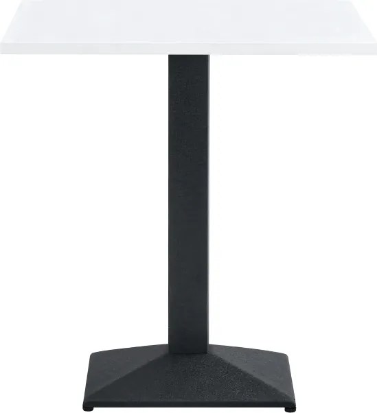 Bisztró asztal, fehér/fekete, 70x70 cm, RINALDO TYP 1