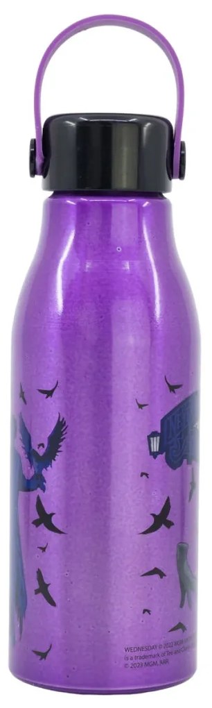 Wednesday Nevermore Flexi alumínium kulacs csavaros kupakkal, akasztóval 760 ml