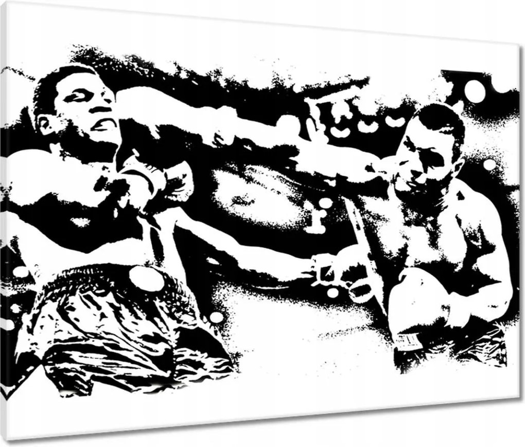Vászonkép 80x60 Mike Tyson Boxer Harc