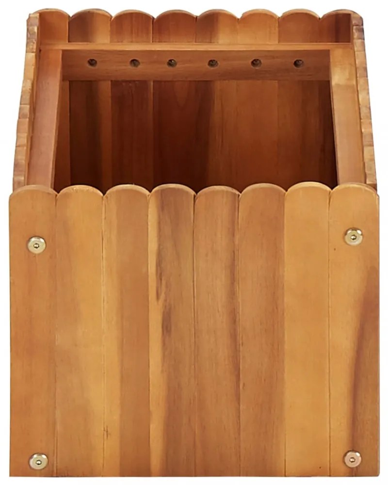 tömör akácfa kerti magaságyás 50 x 30 x 25 cm