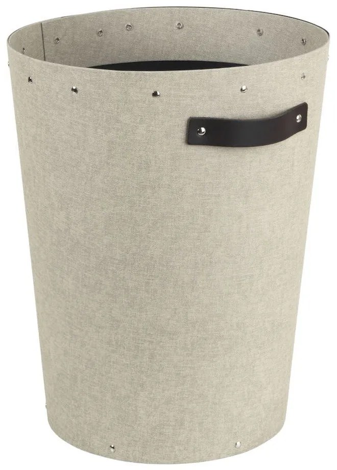 Krémszínű irodai szemetes Aries Canvas Paper Laminate – Bigso