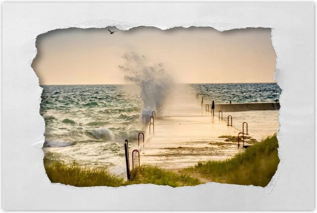 Poszterek 90x60 Tengeri hullám Tengerpart