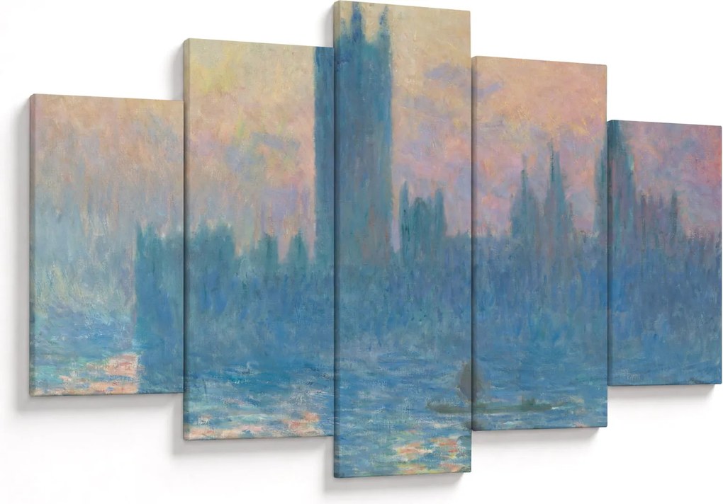 Kép - Claude Monet, The Houses of Parliament, Sunset, reprodukciók (150x105 cm)