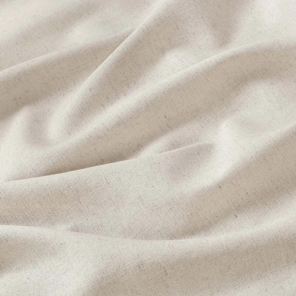 Goldea lenvászon keveréket tartalmazó körgumis lepedő - természetes színű 200 x 200 cm