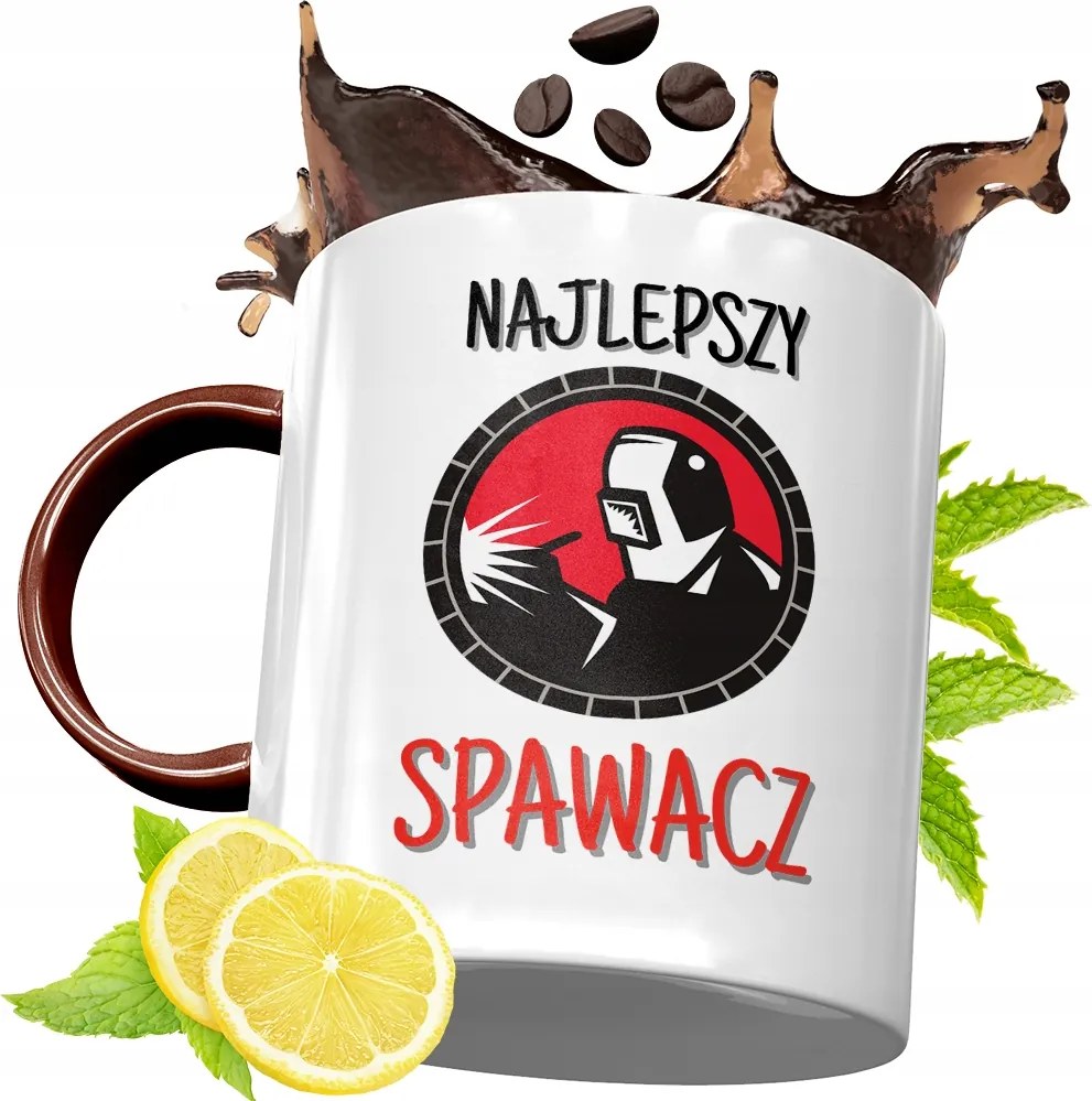 Bordó Bögre Hegesztőnek Születésnapi Ajándék fényképes nyomtatással