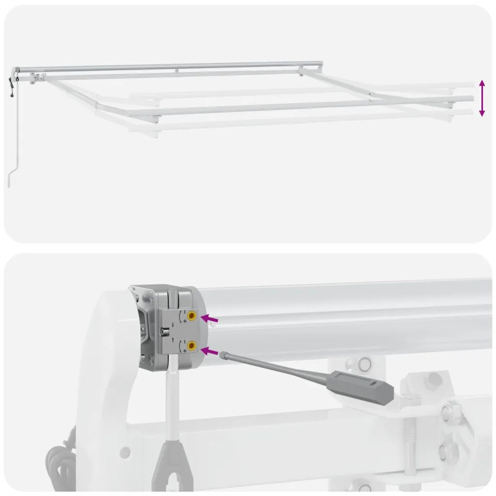 Automatikus Behúzható Napellenző Sárga és Narancs 300x250 cm
