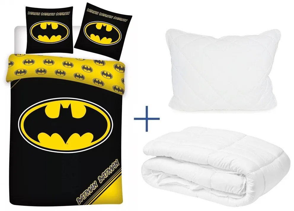 Batman ágynemű szett (sárga logo)