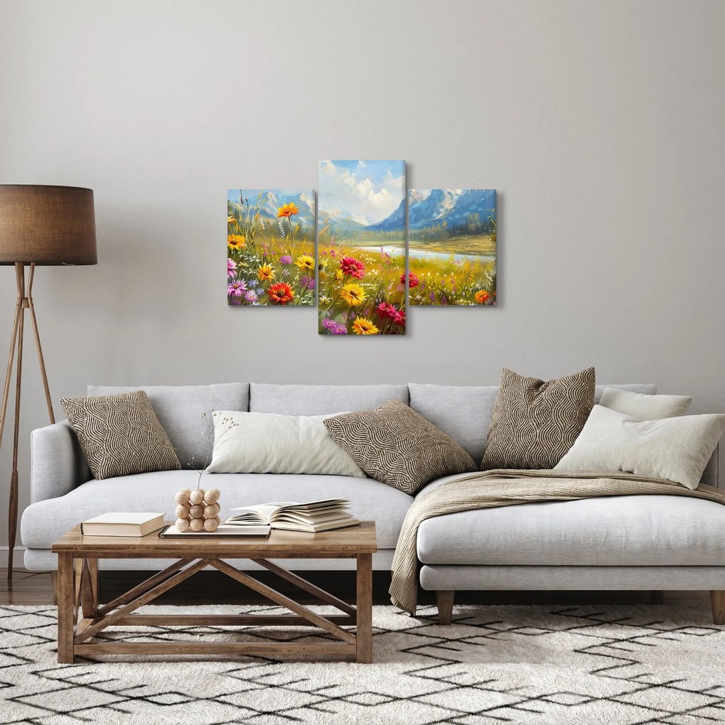 Kép - Festett táj (90x60 cm)