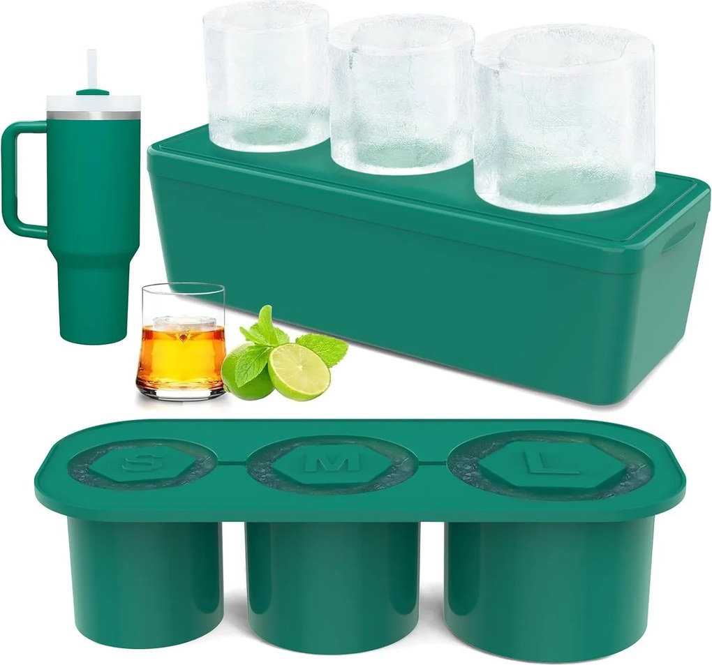 Szilikon Jégkocka Forma Stanley Pohárhoz, Három Méretben