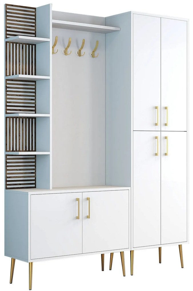 Előszobafal Viyana Da - White, Gold