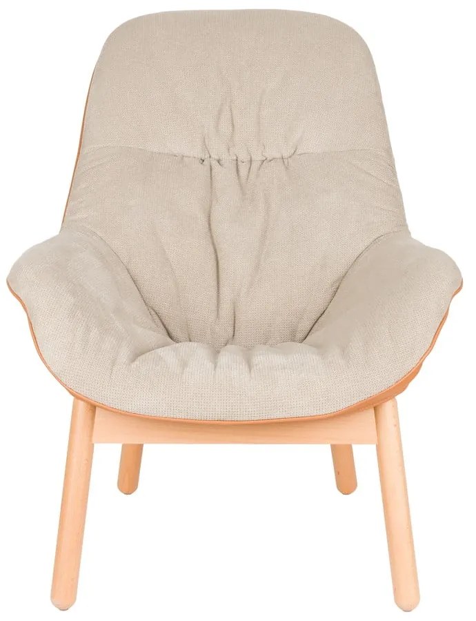 Bézs fotel Duke – White Label