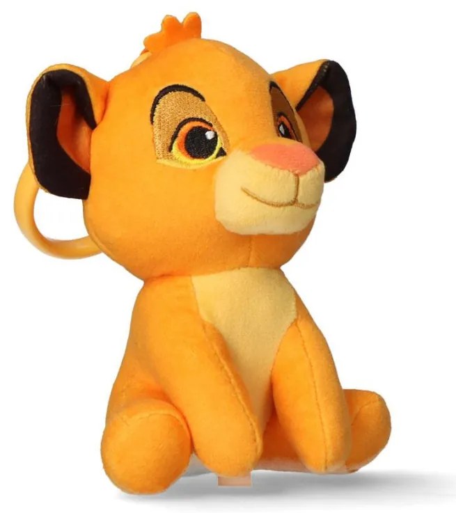 Disney Az Oroszlánkirály Simba 3D plüss figura akasztóval, táskadísz 13 cm