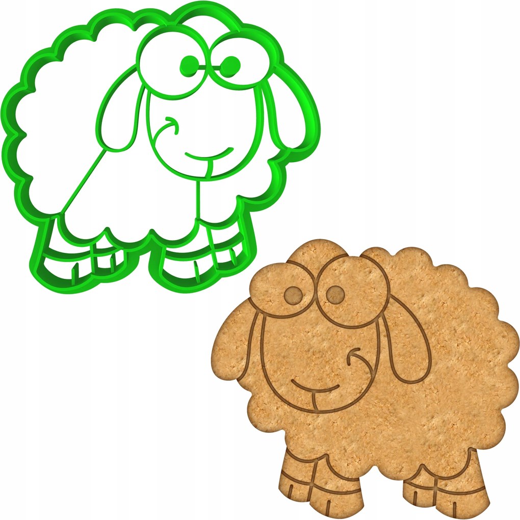 Húsvéti Forma Mézeskalács lyukasztó Húsvéti Bárány 8cm