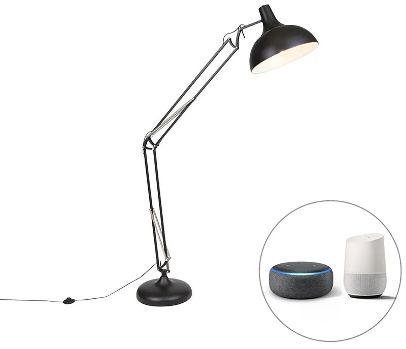 Okos állólámpa fekete állítható, Wi-Fi-vel A60 - Hobby