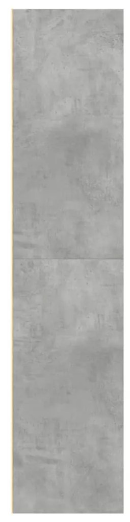 betonszürke szerelt fa magasszekrény 70 x 41 x 185 cm