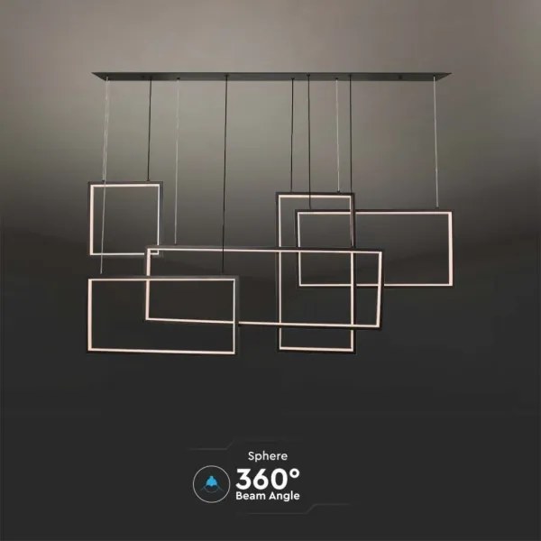 LED Dimmelhető csillár zsinóron LED/45W/230V 3000K fekete