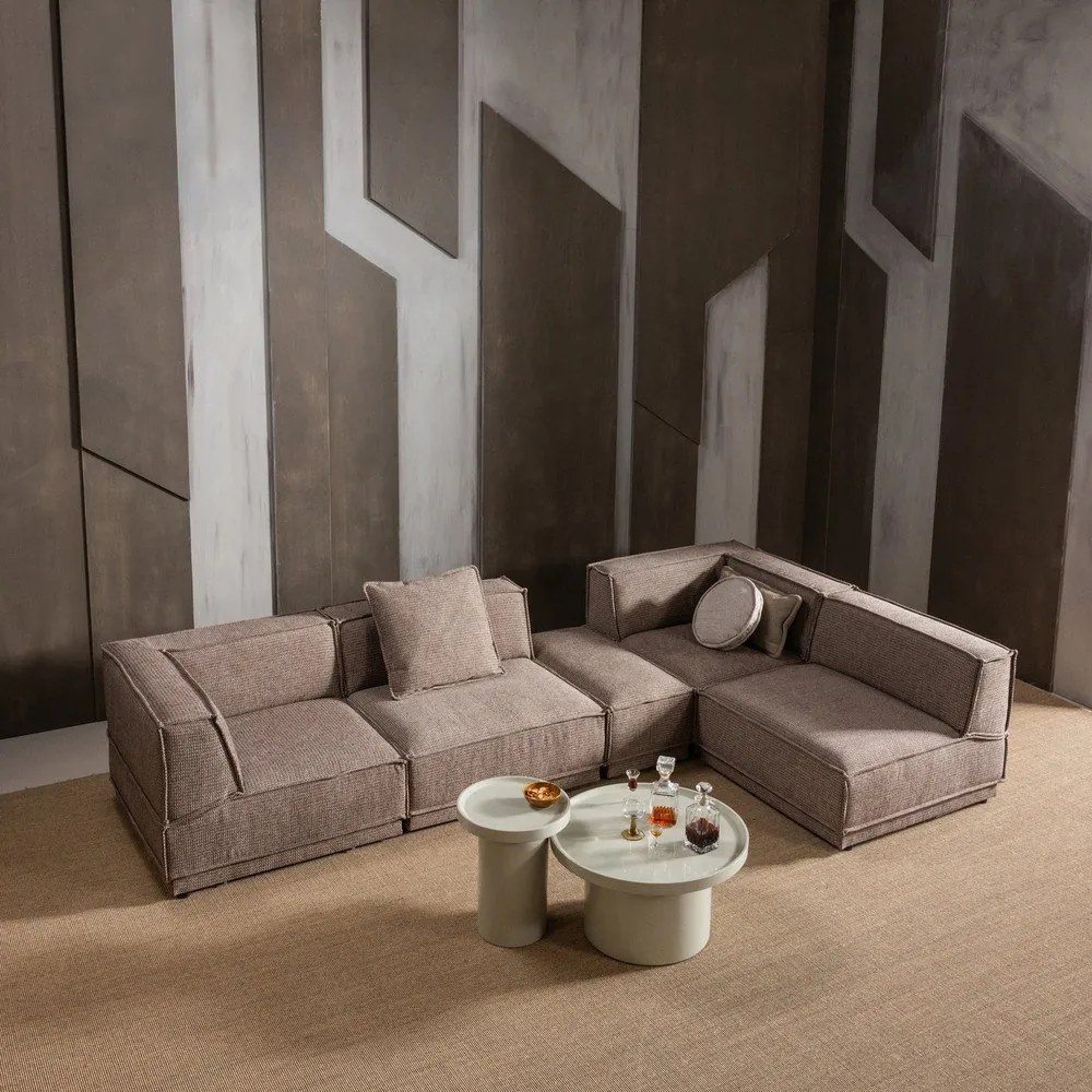 Fényes kerek tárolóasztal ø 40 cm Veluna – WOOOD