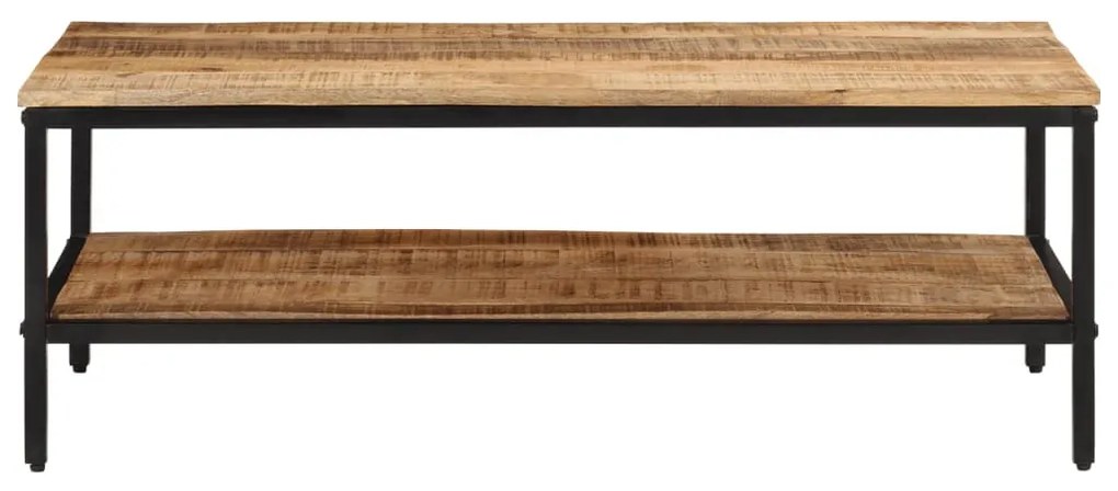 tömör nyers mangófa dohányzóasztal 100 x 50 x 35 cm