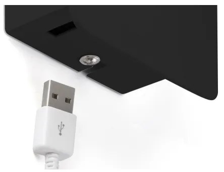 FARO 62116 - LED Fali spotlámpa SUAU LED/3W/230V USB fekete