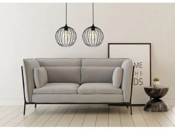 Csillár zsinóron MATT 2xE27/60W/230V