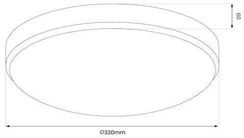 LED Fürdőszobai mennyezeti lámpa MAYA LED/15W/230V átm. 33 cm IP44 arany