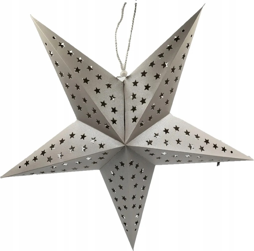 Csillag Matt papír 3D karácsonyi csillag 45CM