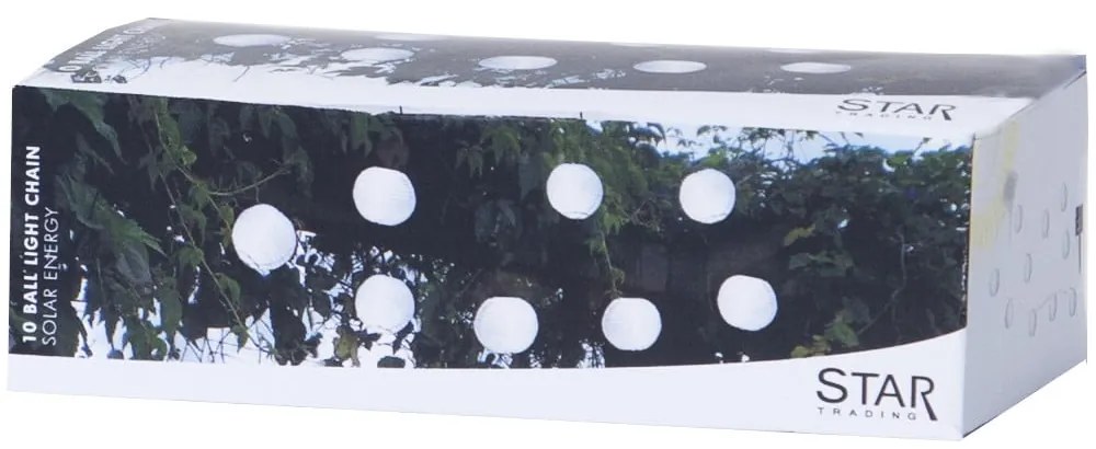 Festival kültéri napelemes LED fényfüzér, hosszúság 2,7 m - Star Trading