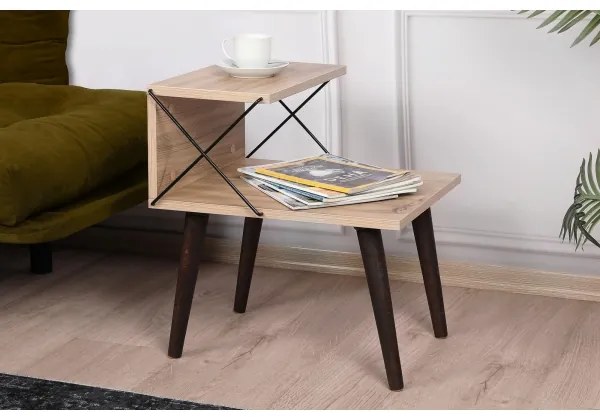 Éjjeli szekrényke CROSS 55x50 cm barna